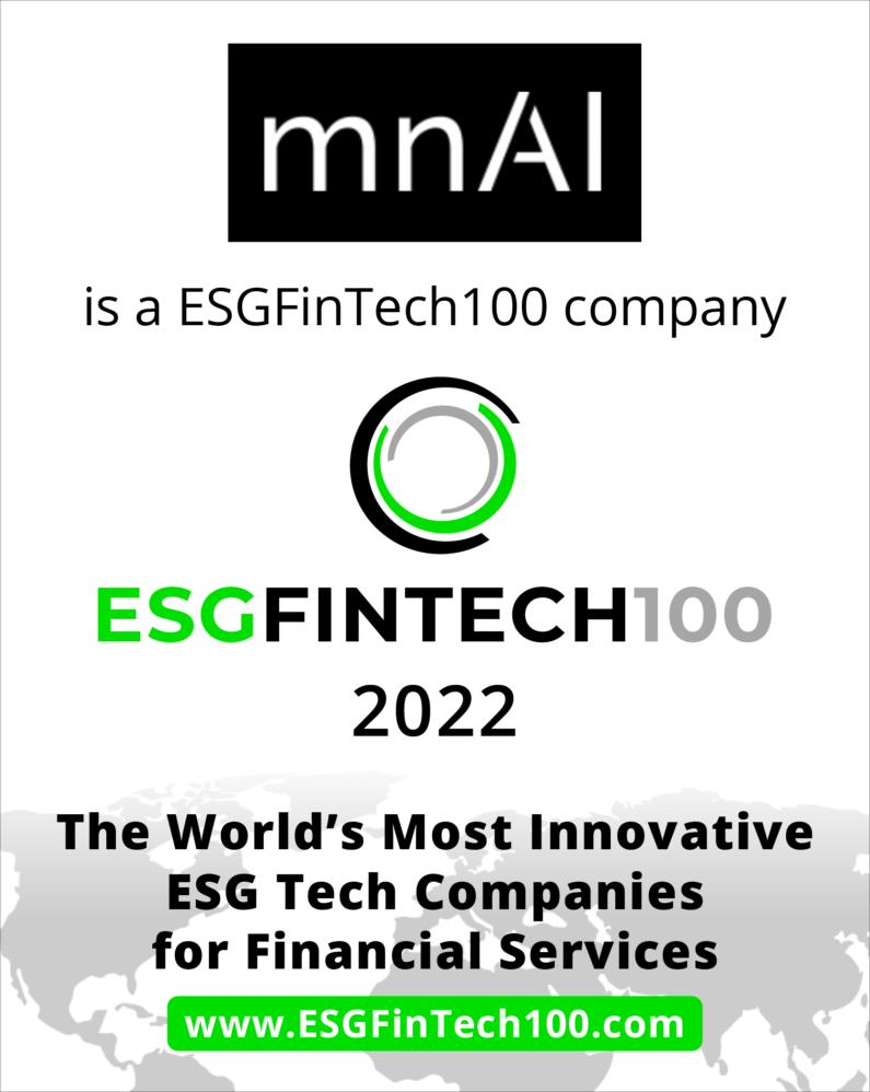 mnAi makes the ESGFinTech100 2022